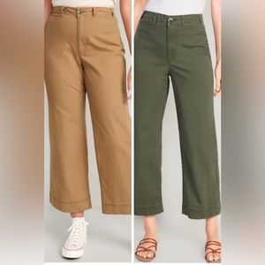 ⭐️BUNDLE⭐️ Old Navy High-Waisted Cropped Chino Pants, Petite 14